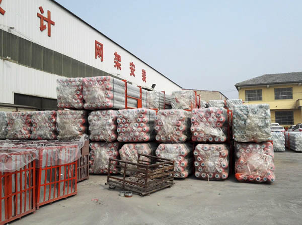 富德网架成品待发