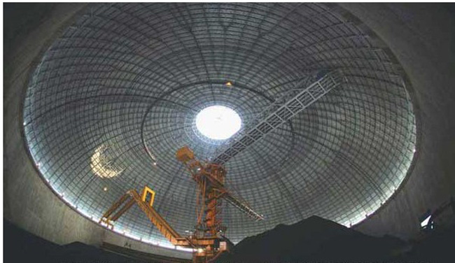 富德发电厂干煤棚网架