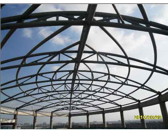 富德中煤朔州宾馆管桁架工程